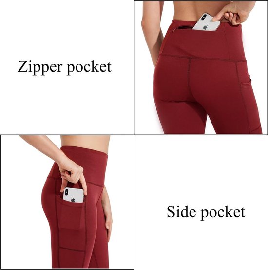 Hoge Taille Bootcut Yogabroek Dames - Waterdicht, Ondersteunend en Met Zakken — afbeelding 4