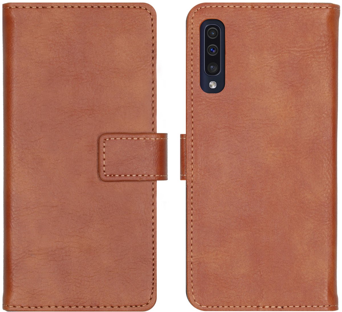 imoshion Hoesje - Geschikt voor Samsung Galaxy A30s / A50 - Luxe Bookcase - Bruin