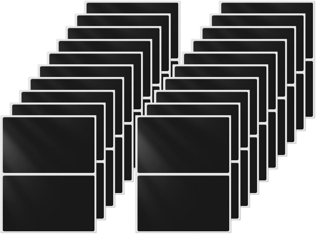 Kleurcodering etiketten 76 x 50 mm - Waterdichte zelfklevende stickers - 40 stuks