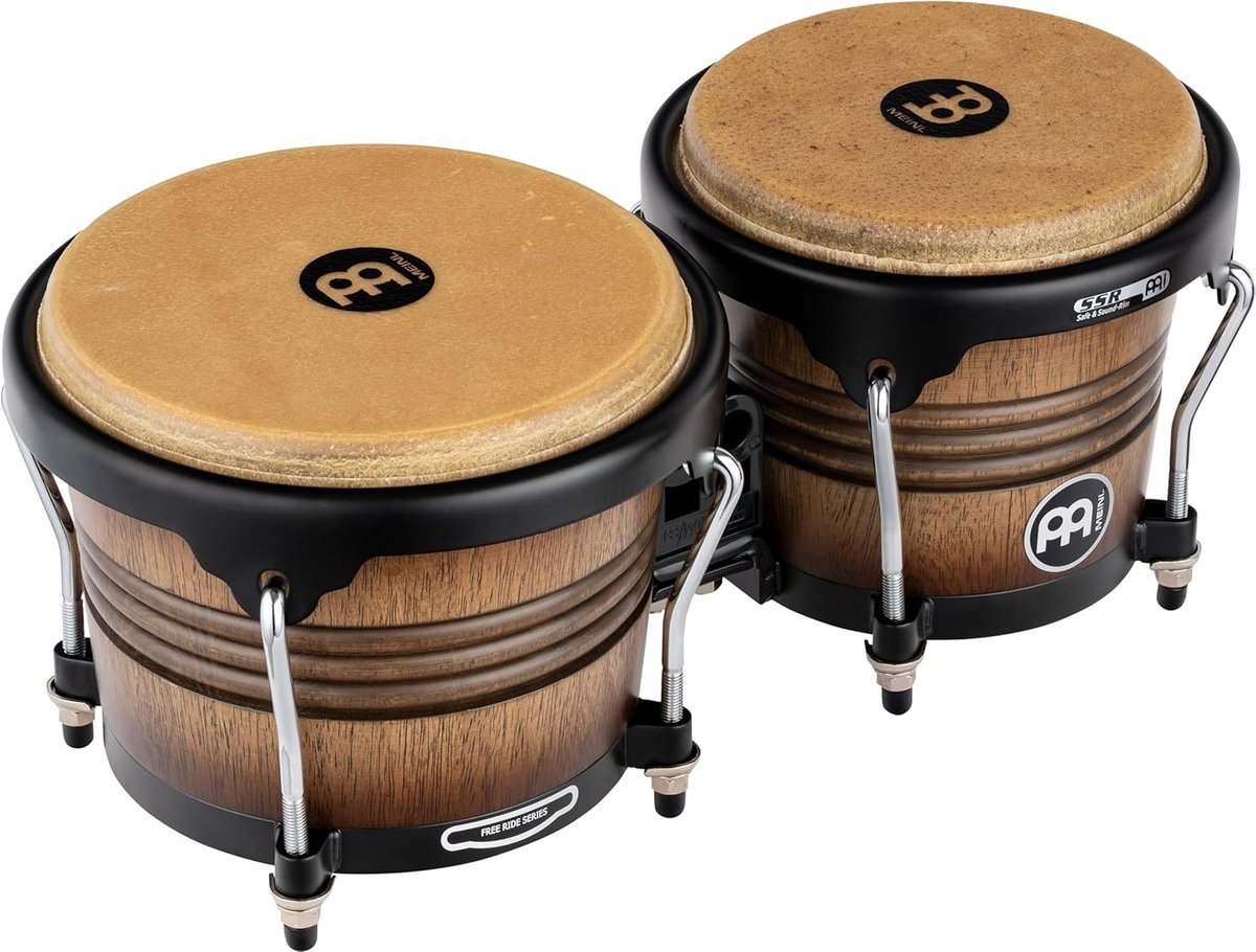 FreeRide Bongos 6-3/4" + 8" - Perfecte Bongo voor Muzikanten