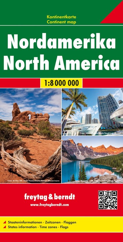 Nordamerika, Kontinentkarte 1:8 000 000 - cover