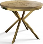 Alpi Moebel - Ronde Tafel Uitschuifbare Bergo 90-170 cm - Matbruin