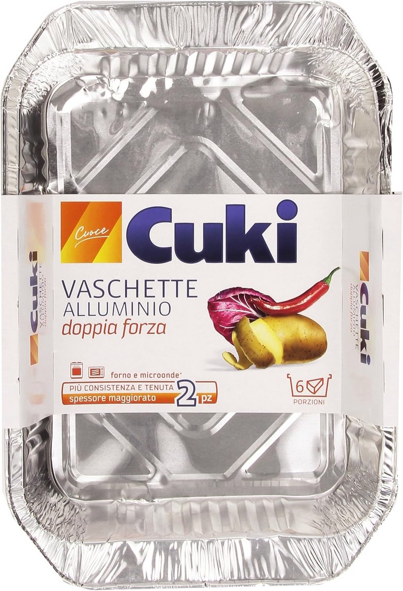 Dubbelwandige Aluminium Wegwerpschaal (2 Stuks) - Ovenbestendig & Ideaal voor Maaltijden