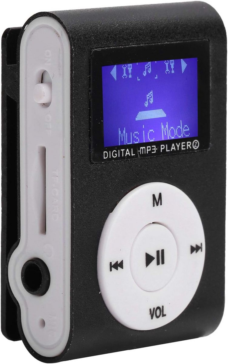Draagbare Clip MP3 Speler met LCD Scherm voor Sport