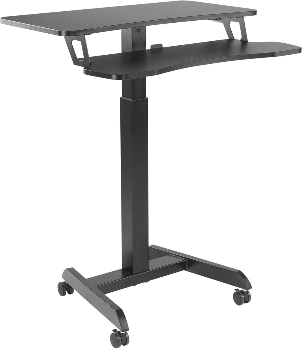 Verrijdbaar Zit Sta Bureau Laptop Tafel Hoogte Verstelbaar - Mobiel Werkstation