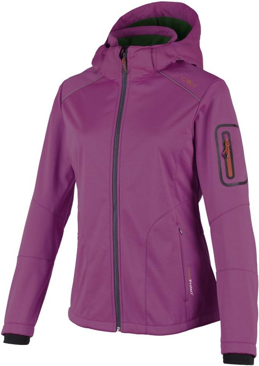 Dames Softshell Jas Winddicht Ademend met Capuchon