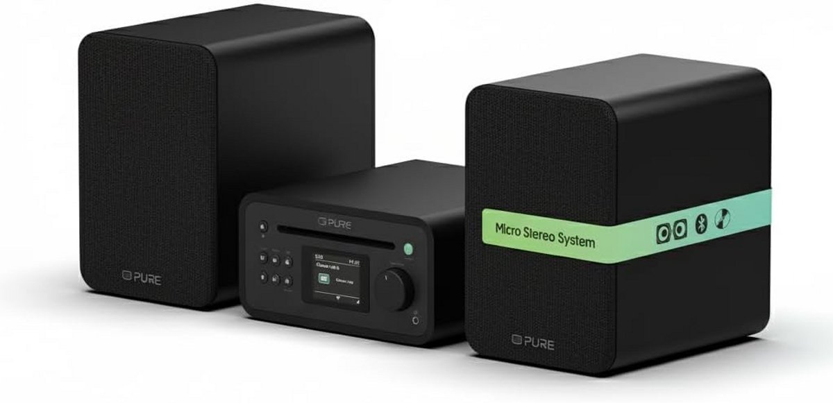 Compacte Stereo Installatie met CD-speler DAB+ Radio en Bluetooth - 40W