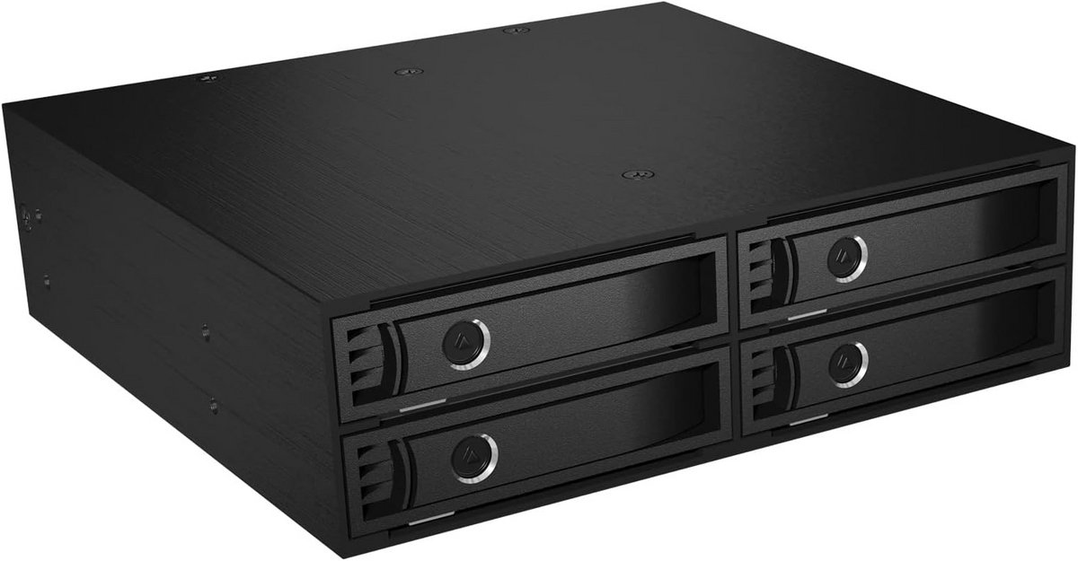 4-voudige Backplane voor 4x 2,5 inch SATA/SAS HDD/SSD in 5,25 inch Bay