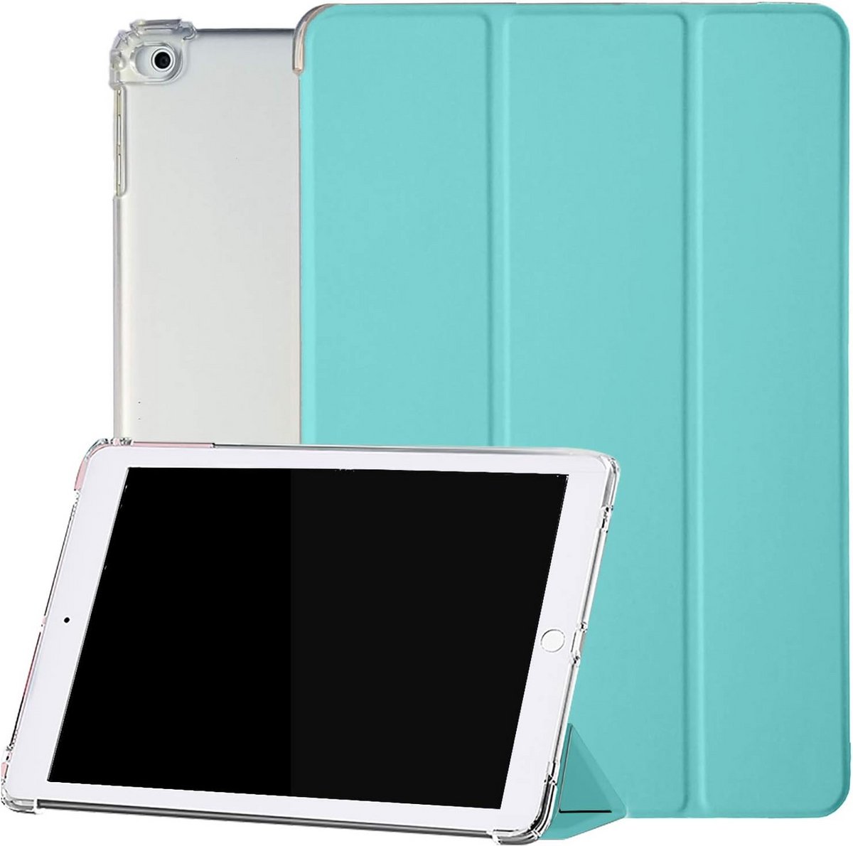 Robuuste Hoes met Stootvaste Hoeken voor iPad Mini 1 t/m 5 - Lichtblauw