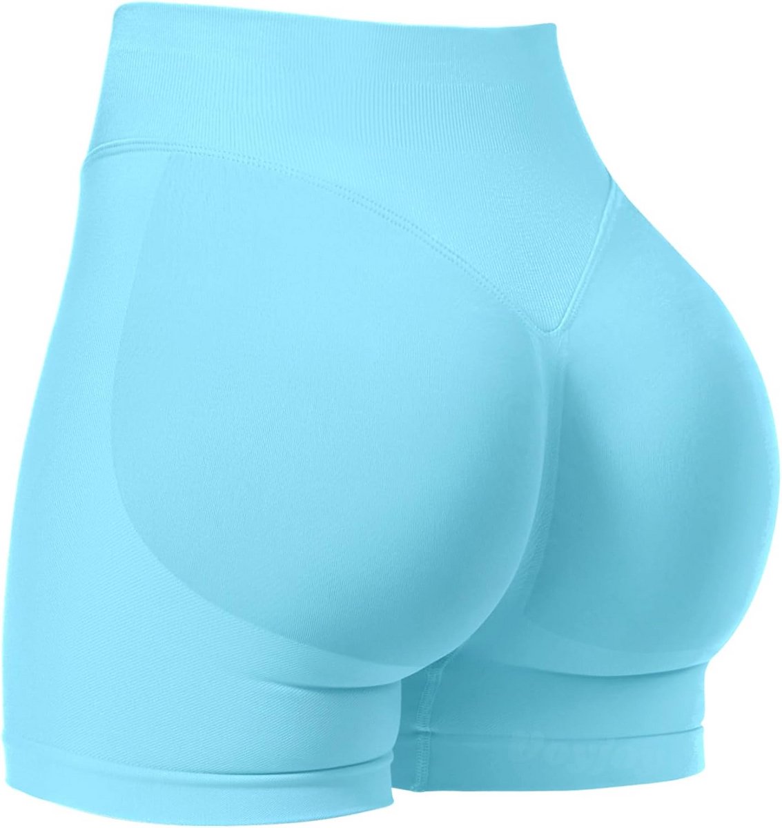 Naadloze Scrunch Butt Booty Shorts - Hoge Taille Sport Short voor Dames