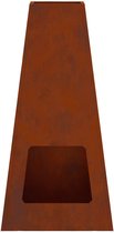 vidaXL - Vuurkom - Roestkleurig - 50 - x - 35 - x - 100 - cm - weervast - staal