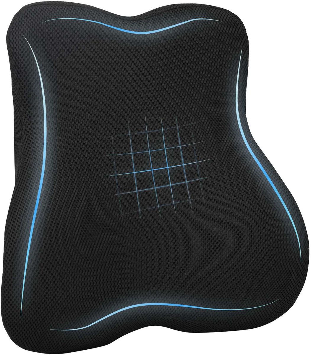 vidaXL - Hoofdkussen - Verstelbaar - Zwart - 40 - x - 40 - x - 11 - cm - Traagschuim