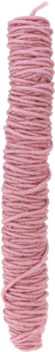 Wick draad viltkoord oudroze 55m