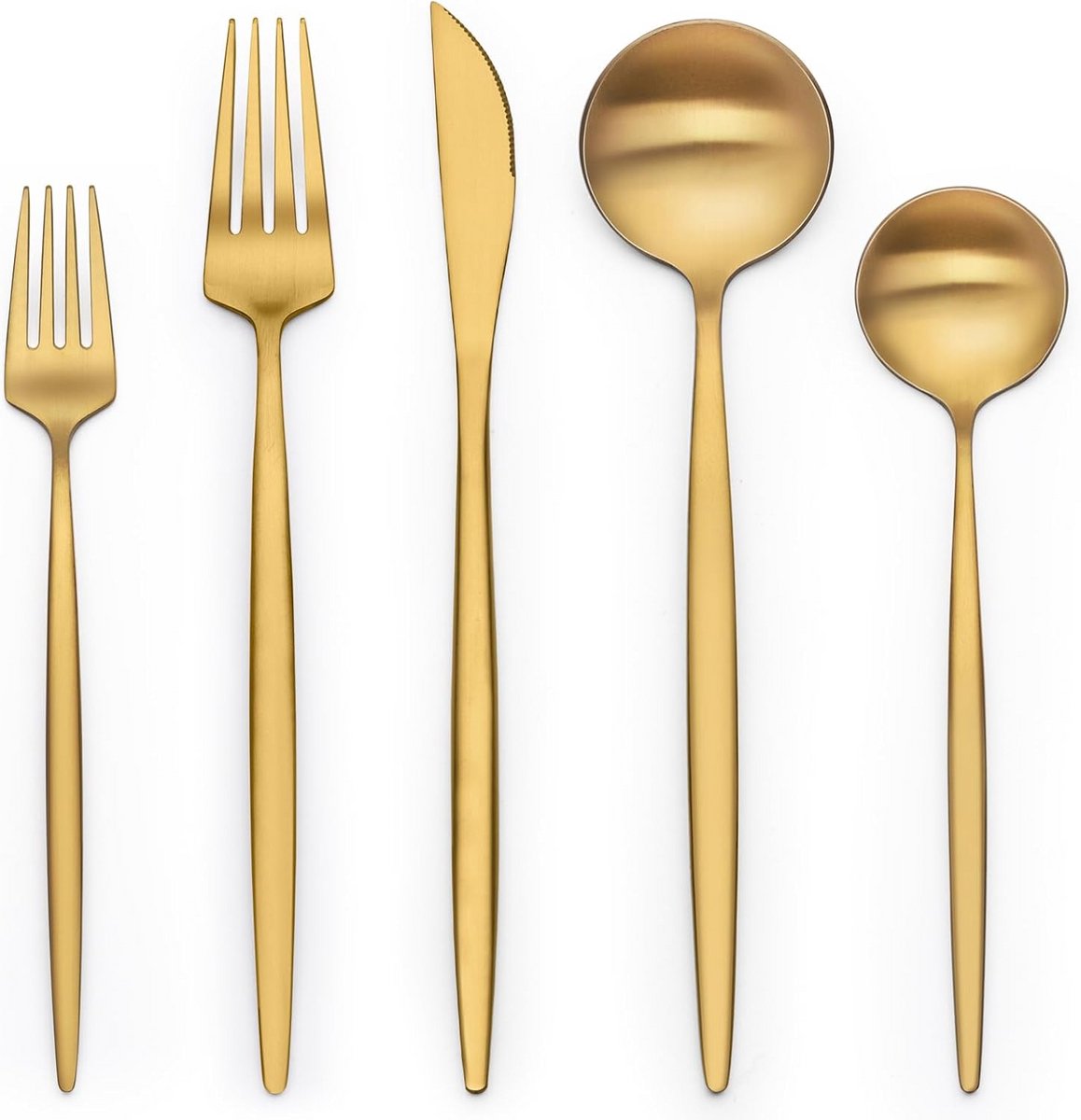 40 Delig Bestekset Goud Zilver voor 8 Personen - Diner- en Serviesgoed