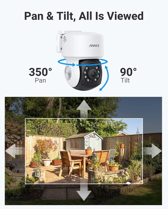 Beveiligingscamera - Camera - Camerabewaking - 30m Nachtzicht - 3.6mm Lens - IP65 Weerbestendige Camera Voor Gebruik Buitenshuis - Wit van Fisheye. — afbeelding 5