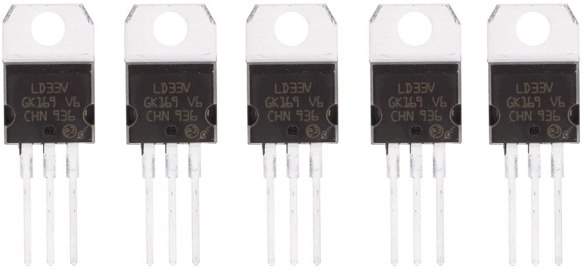 5 Stuks 3.3V Spanningsregelaar 950mA TO-220 Component voor Elektronica