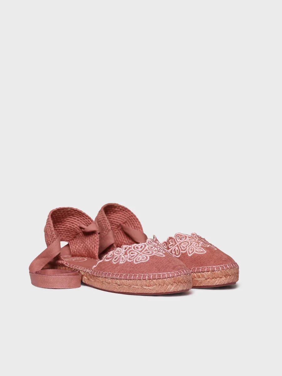 Platte espadrilles voor dames met linten | NIDIA