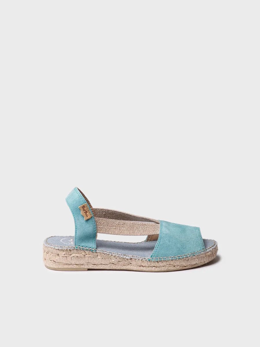 Platte suède espadrille voor dames | ELLA