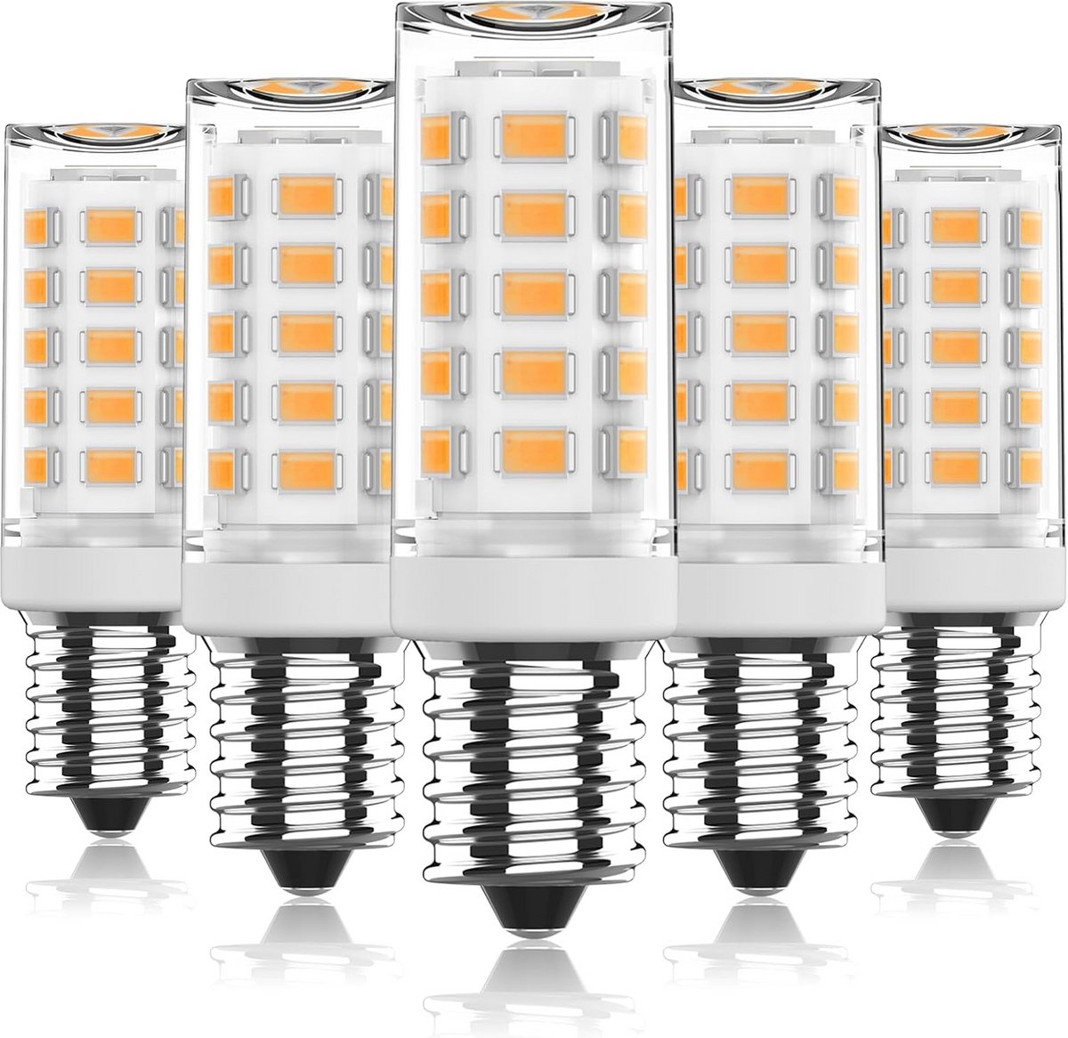 5x E14 LED Lampen 3,5W Warm Wit 550lm Niet-dimbaar Koelkast Afzuigkap