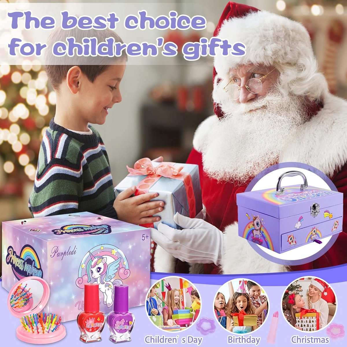 Make up Koffer Meisjes - Set met Inhoud Kinderen - Speelkoffer - Make-up