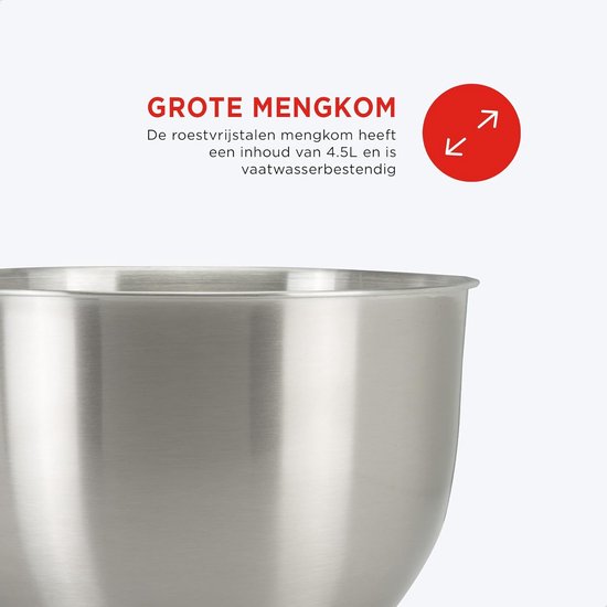 Mixer met Mengkom - Keukenmachine - Keukenrobot - Mixen van Merkloos — afbeelding 3