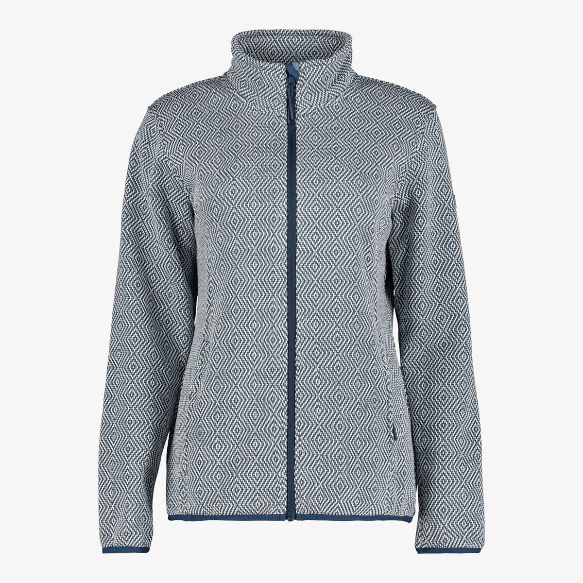 Kjelvik dames vest gebreid blauw - Maat 3XL