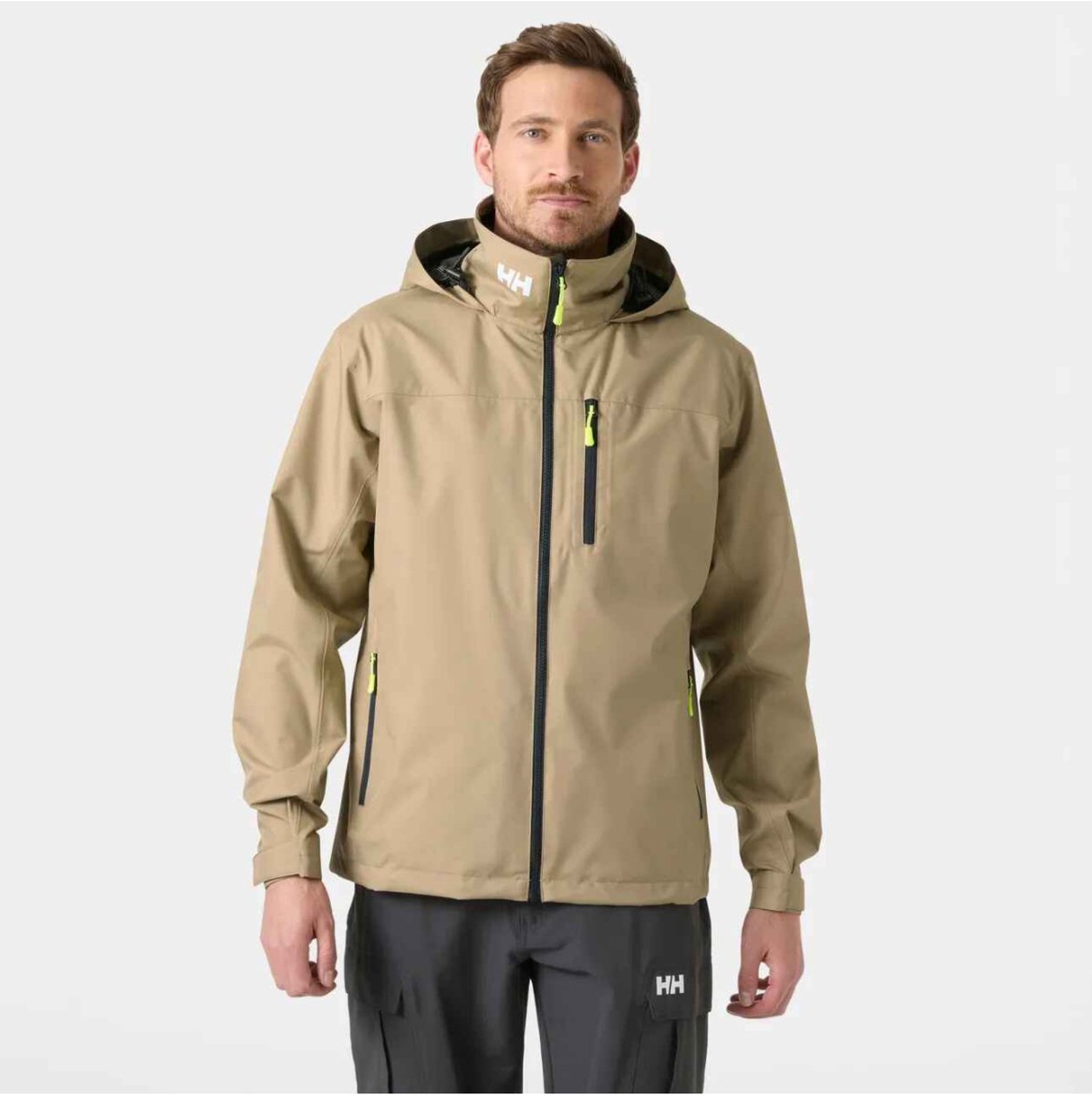 Helly Hansen Crew Hooded 2.0 Jas Beige XL Man