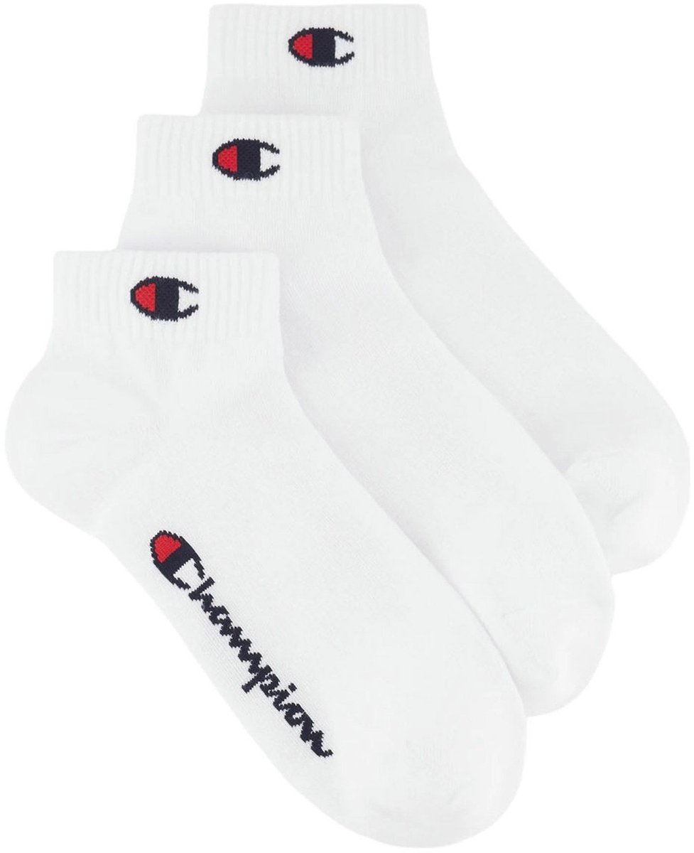 Champion Quarter Sokken Senior 3-pack Wit