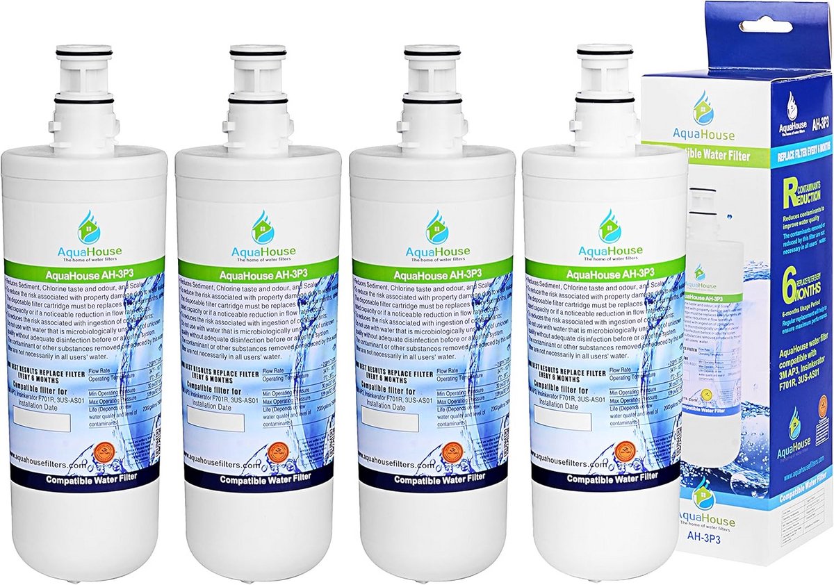 4 Stuks Waterfilter Vervanging voor Warmwaterkraan - Compatibel met Stoomkokers en Kruiken