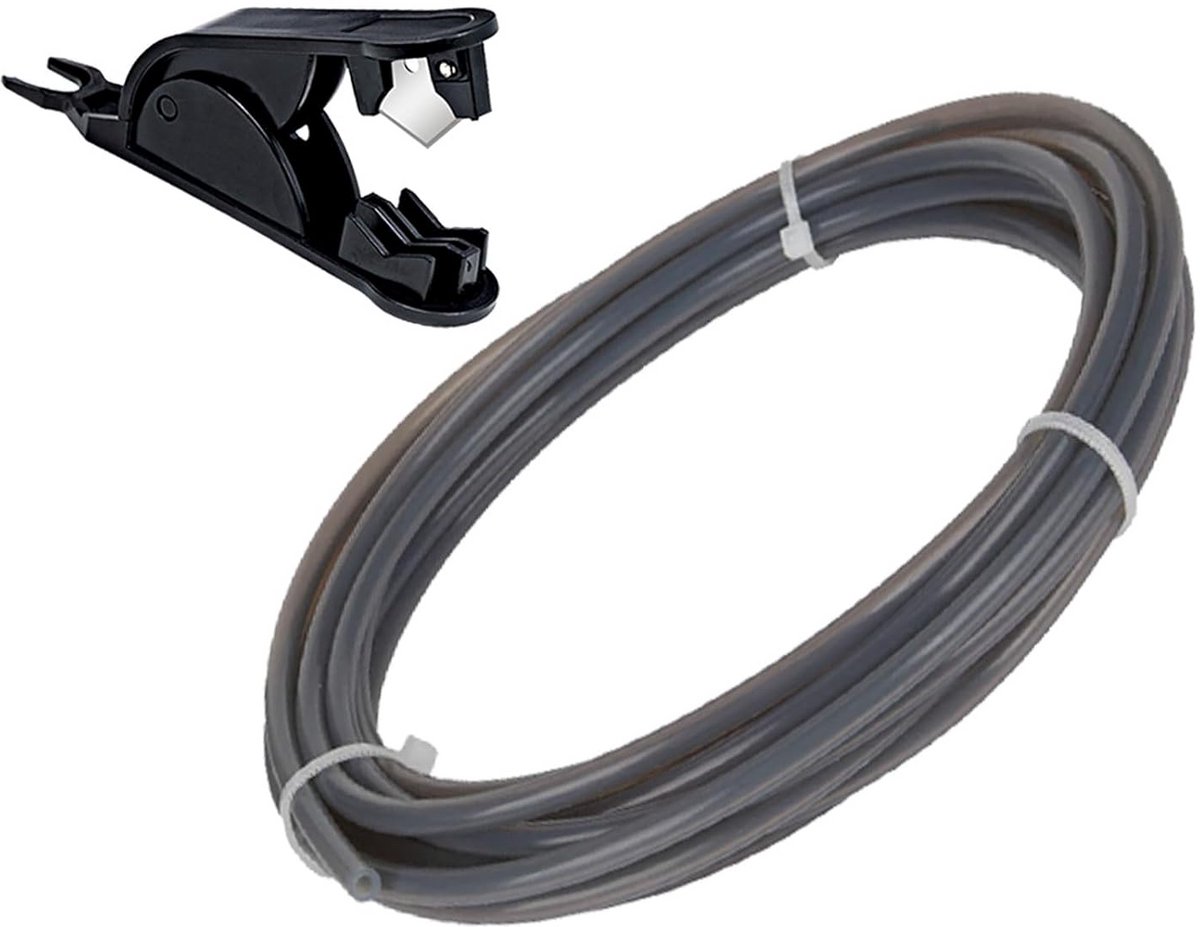 Flexibele PTFE Binnen/Buiten Slang 3 Meter met Snijder voor 1.75mm 3D Printer Filament