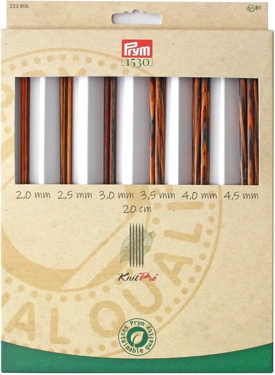 18-delige Houten Rondbreinaalden Set – 2 Tot 10 Mm, 40 Cm, Met Opbergtas, Perfect Voor Hoeden, Sokken, Sjaals En Handschoenen