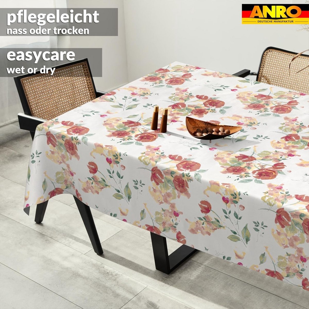 Wasbaar Tafelkleed met Lotus-effect voor Binnen & Buiten (180x120 cm)