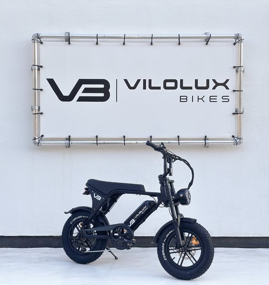 Elektrische fatbike Vilolux C80 Mini 16″ zwart, legaal 25 km/h, hydraulische remmen, 2 jaar garantie, rijklaar