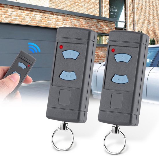 2x Universele Handzender voor Garagedeuropener - 868 MHz - Blauwe Knop