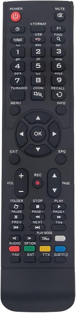 Universele Afstandsbediening voor Diverse Satellietontvangers en Decoders