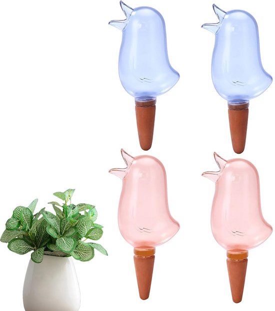 10 Stuks Zelfwatergevende Vogelbollen Van PVC – Vogelvorm, Automatisch, Voor Binnen En Buiten, Tot 3 Weken Water, Voor Planten In Potten