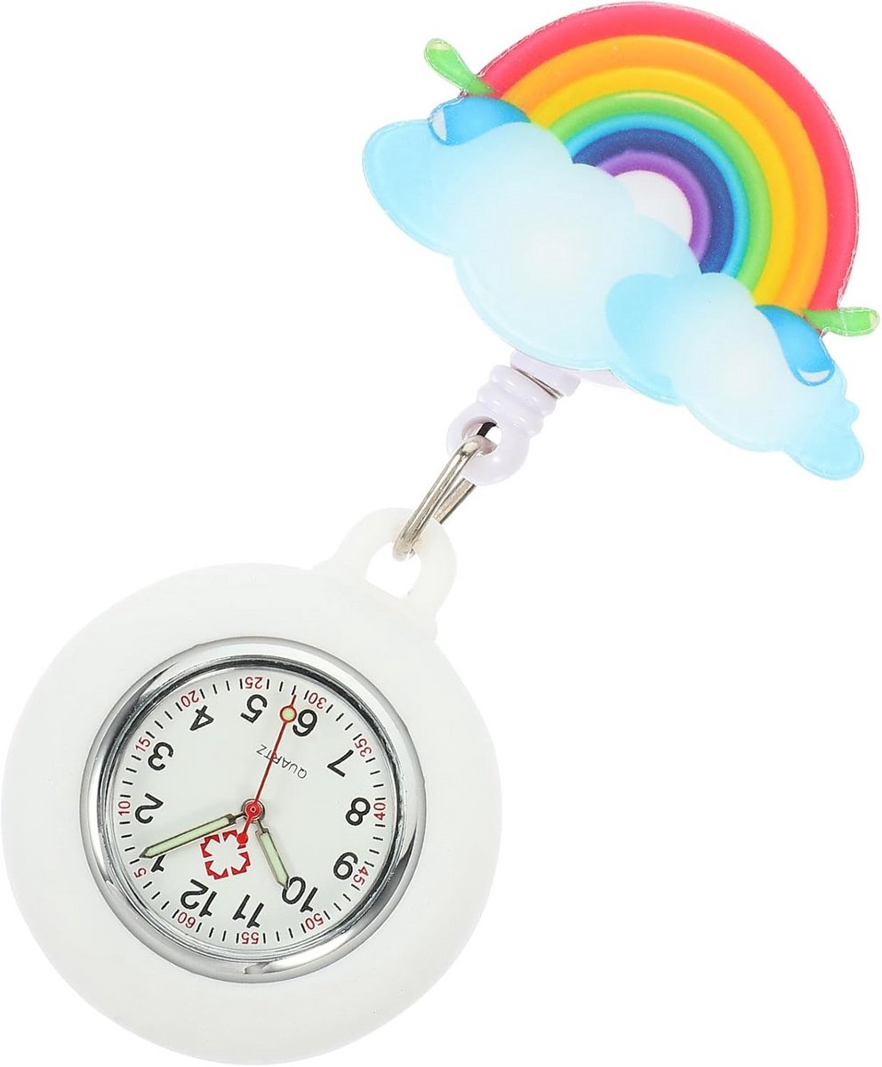 Verpleegstershorloge met Clip - Intrekbare Broche Pin Horloge voor Zusters en Dokters