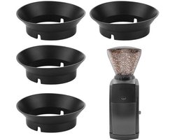 KARZO - 4st Pakking vervanging voor Baratza Encore Grinder, Siliconen Koffiemolen Pakking Koffie vervanging Ring voor Baratza Virtuoso Koffiemolen & Elektrische Conische Burr Koffiemolen (Zwart)
