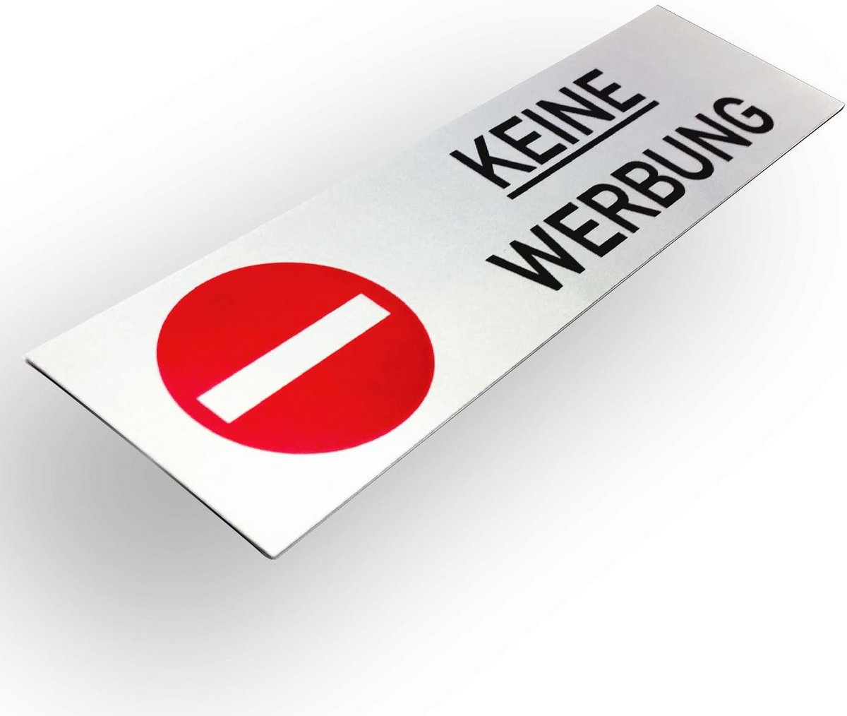 Weerbestendige Aluminiumfolie Sticker voor Brievenbus: Geen Reclame
