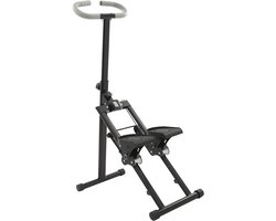 Draagbare Crosstrainer - Stepper Fitnessapparaat - Hometraining Thuis - Inklapbaar met LCD - 78x41x133cm - Zwart
