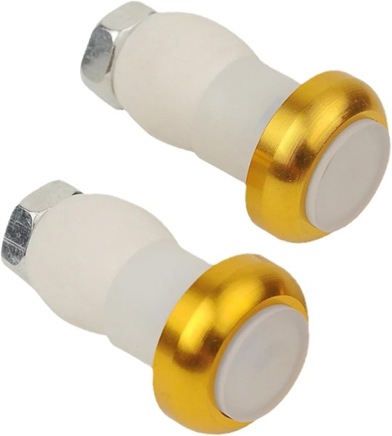 Fietsstuurlicht Set - Knipperlichten Fiets - Veilig Fietsen - Twee Verlichtingsmodi - 16-23mm Stuur - Goud — afbeelding 4