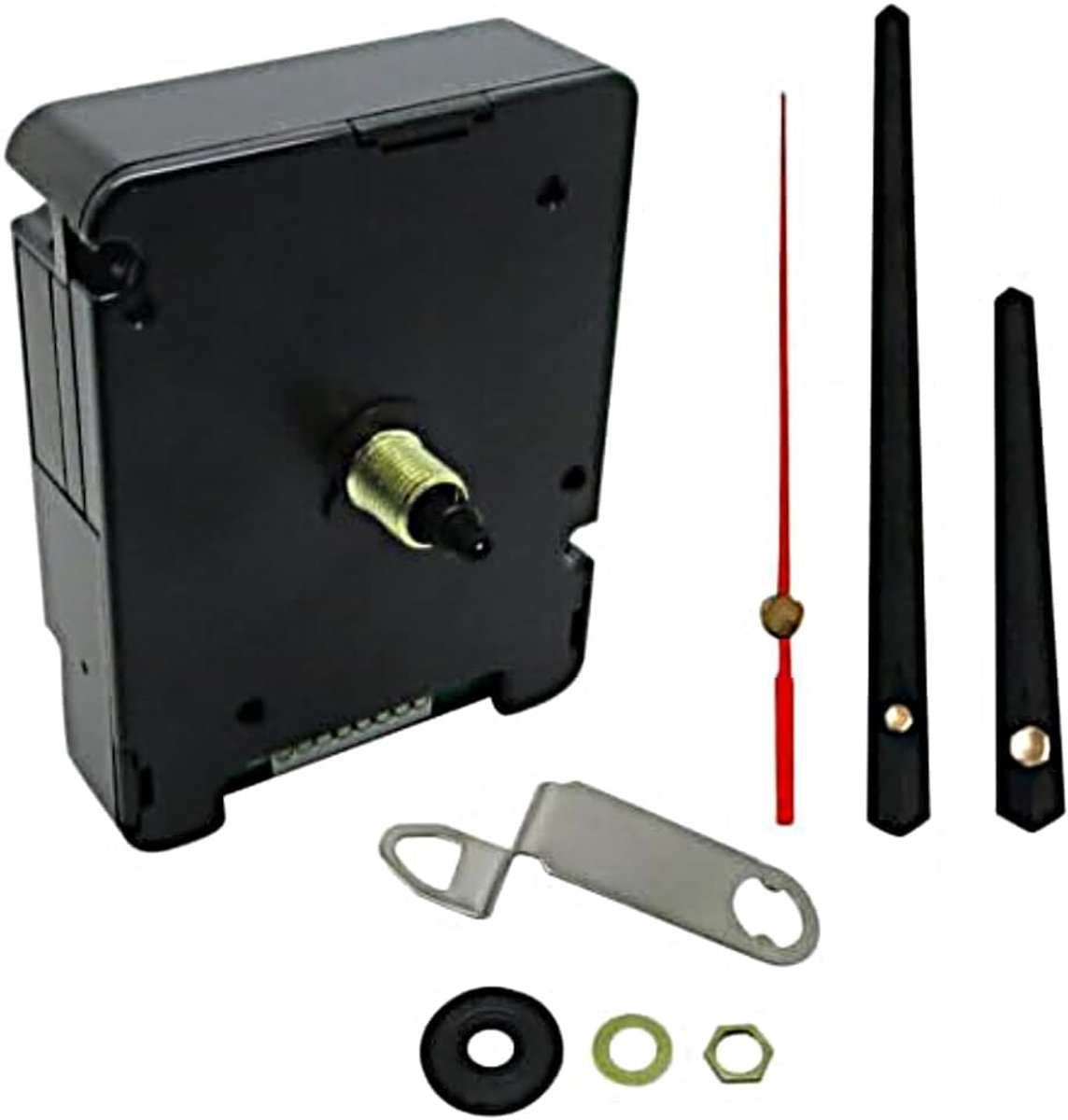 Klok Beweging - Uurwerk Vervanging - Wandklok Reparatie - Automatische Tijdinstelling - 16mm Aslengte - Zwart