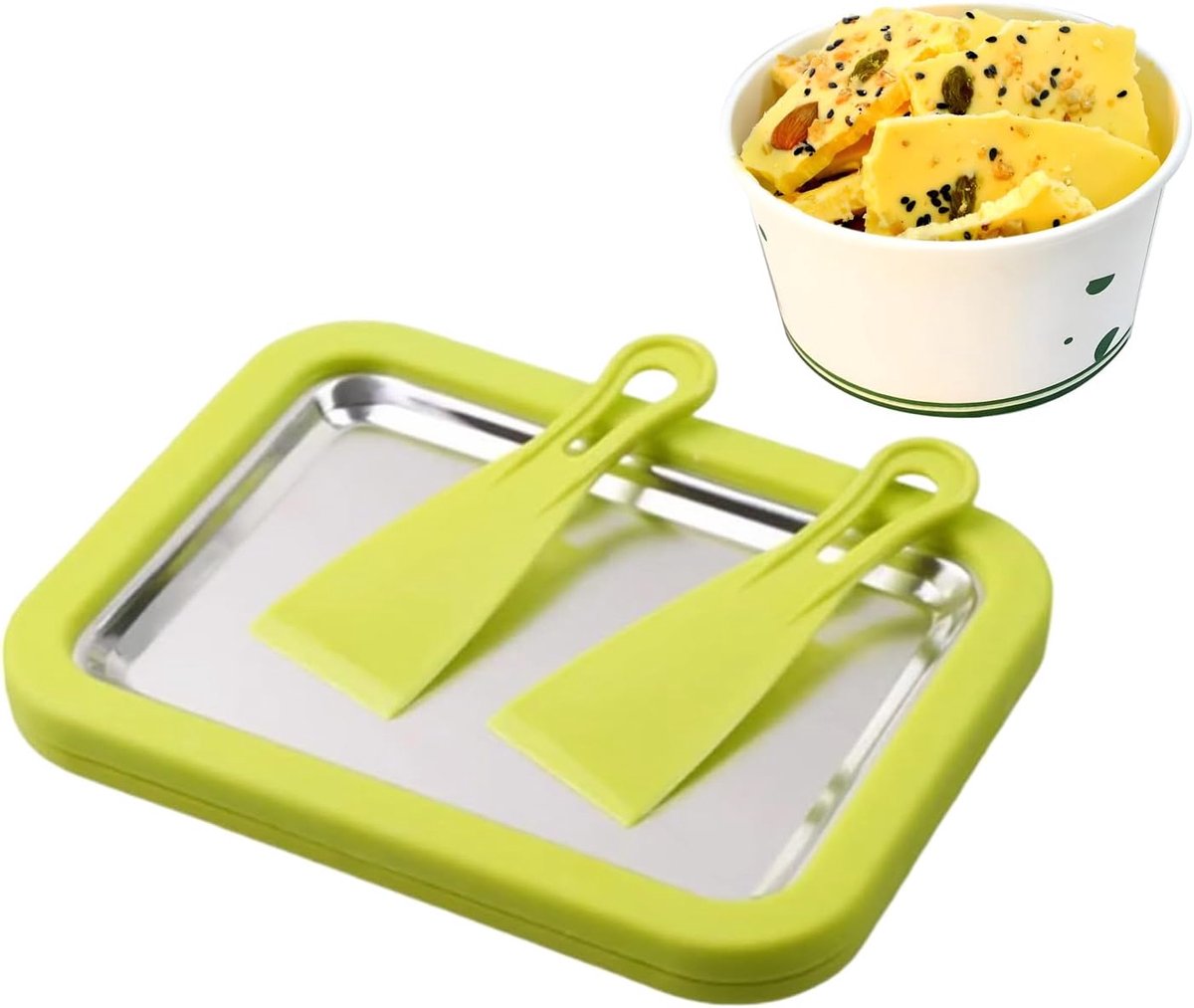 Snelle IJs Maker Dessert Apparaat Zelfgemaakt IJs Draagbaar Keuken Hulp Groen