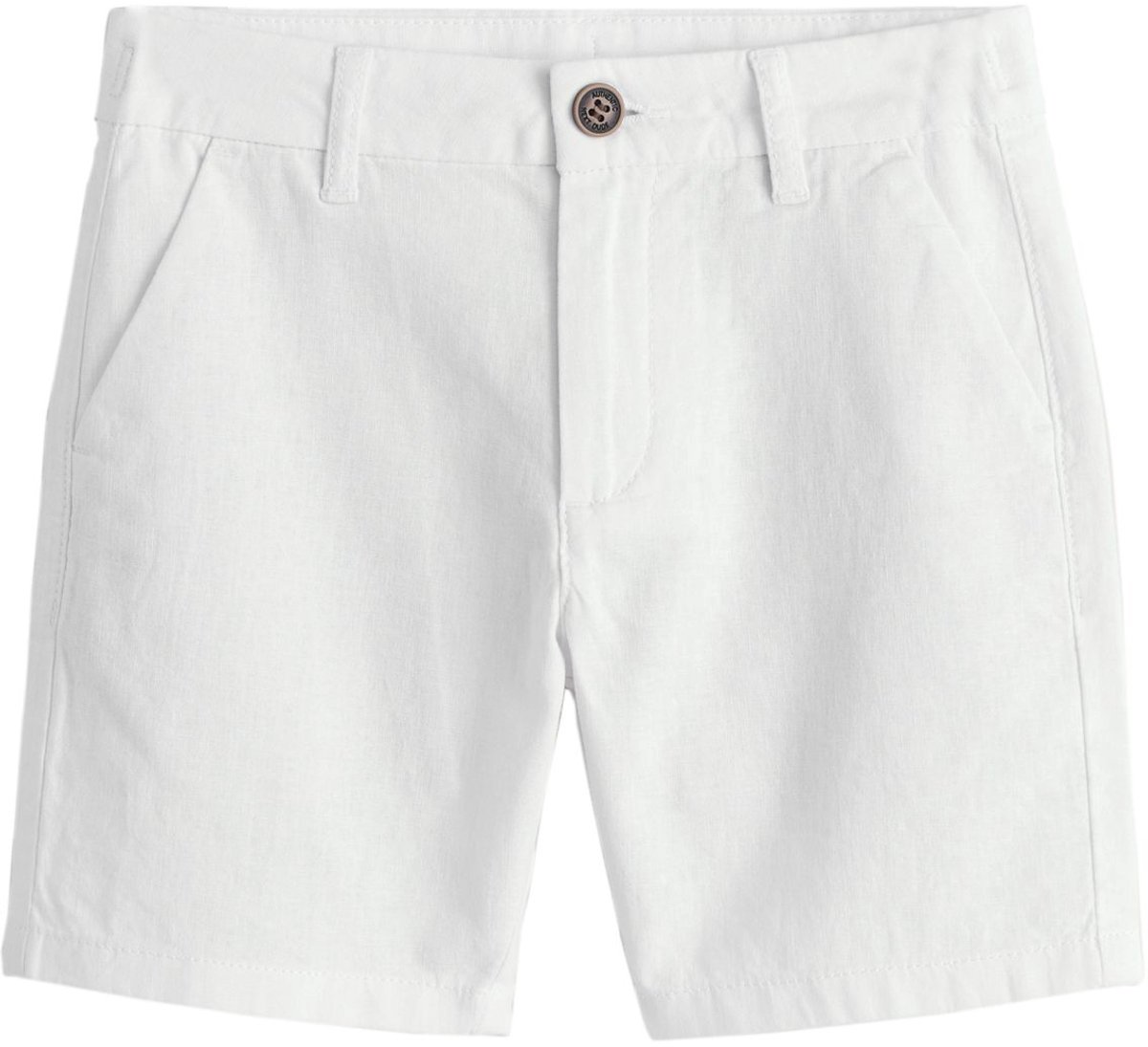 Next - Jongens - Linnen chino's shorts - Wit