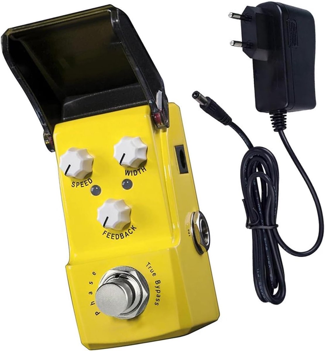 Gitaar Effectpedaal - Fase Effect - Muziek Maken - Analoge Schakeling - Compact Formaat - Geel
