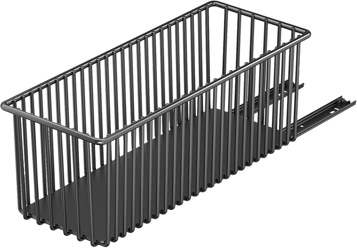 Onderbouw Organizer - Kast Lade - Ruimte Besparen - Uittrekbaar Ontwerp - 41x15x16 cm - Zwart