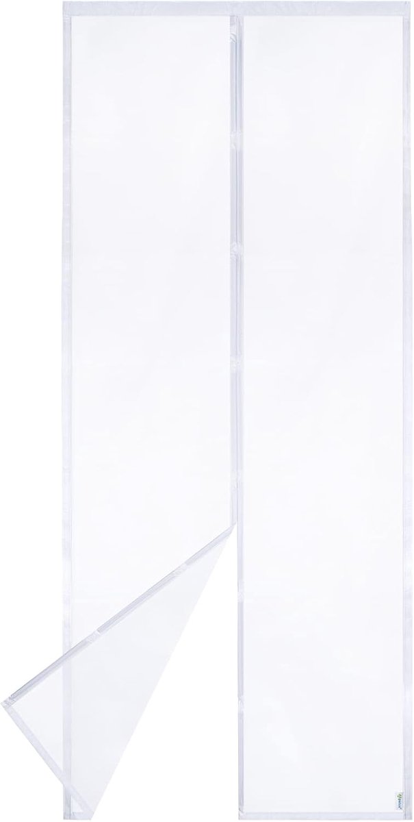 Vliegengordijn - Insectenhor Deurhor - Insecten Buiten Houden - Sterkere Magneten - 90x210 cm - Wit