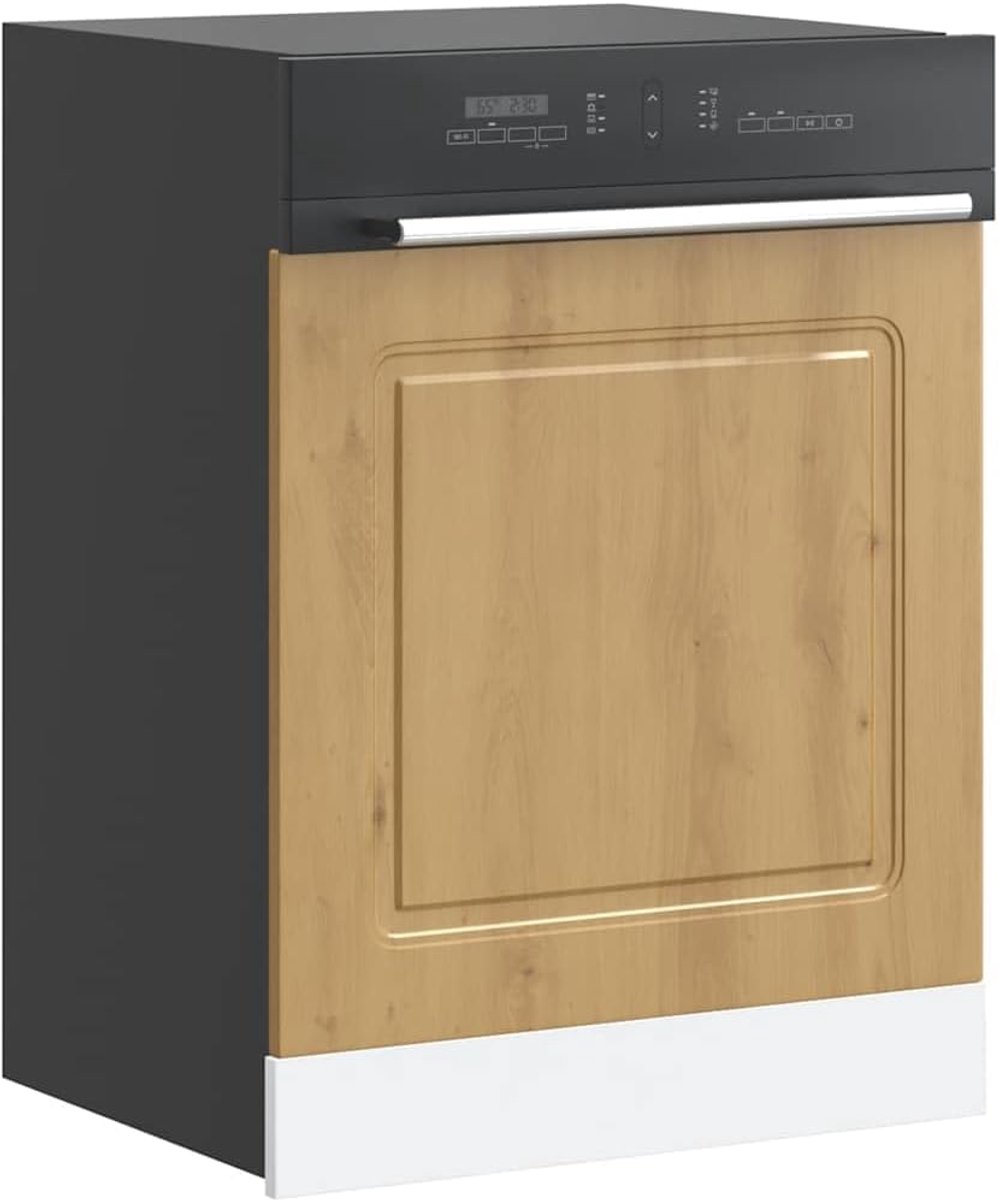 Vaatwasserpaneel - Keukenkast Front - Keuken Beschermen - Duurzaam Eikenhout - 60x1.5x67cm - Eikenhout Kleur