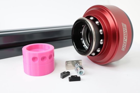 QR V2 Houder - Stuurhouder Adapter - Sim Racing Rig - Knikbescherming Inbegrepen - 41x31 mm - Geel van Merkloos — afbeelding 3