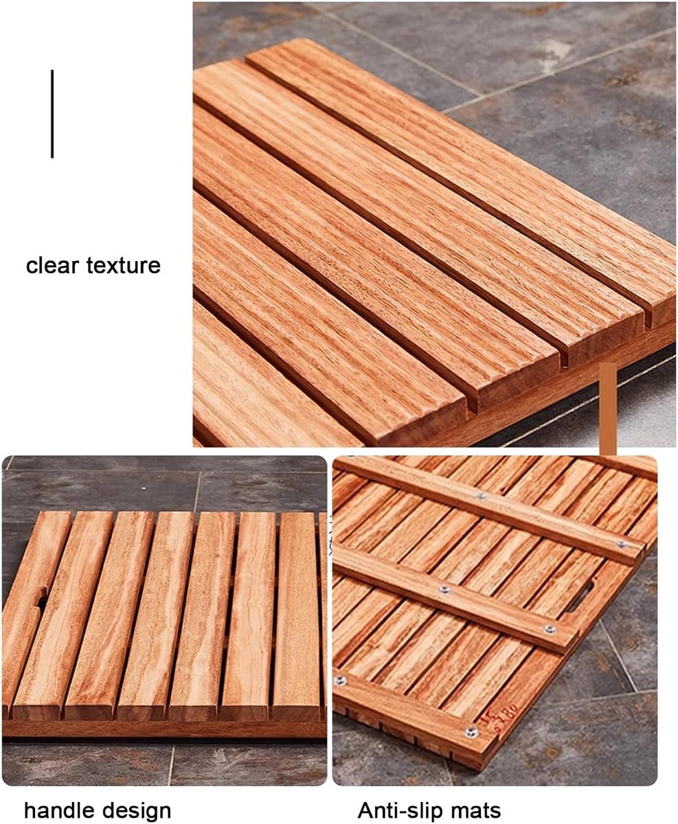 Houten Badmat - Bamboe Vlonder - Veilig Douchen - Antislip Ontwerp - 40x60cm — cadeau in Wonen & Interieur - foto 5